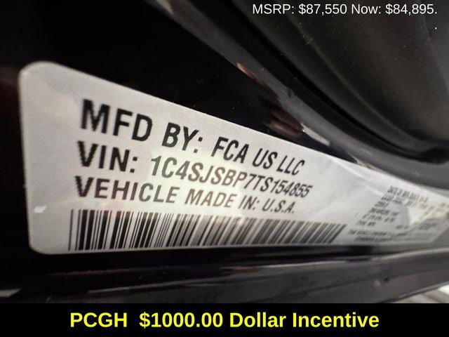 2026 Jeep Grand Wagoneer GRAND WAGONEER L LIMITED RESERVE 4X4