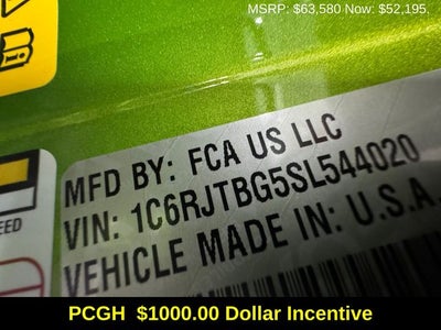 2025 Jeep Gladiator GLADIATOR RUBICON 4X4