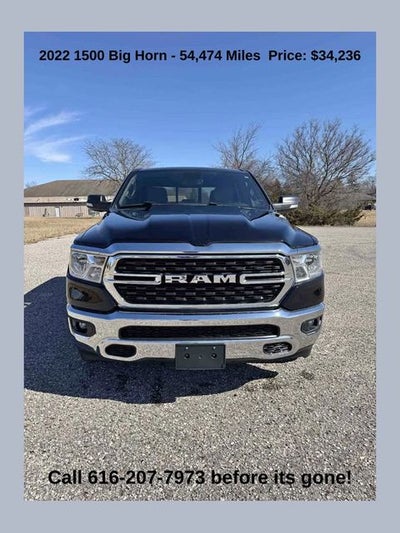 2022 RAM 1500 Big Horn Crew Cab 4x4 5'7' Box