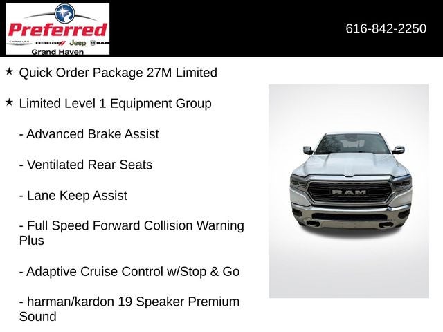 2019 RAM 1500 Limited Crew Cab 4x4 5'7' Box