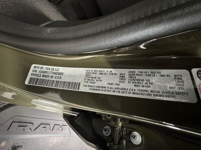 2026 RAM Ram 1500 RAM 1500 REBEL CREW CAB 4X4 5'7' BOX