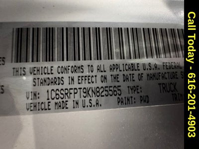 2019 RAM 1500 Limited Crew Cab 4x4 6'4' Box