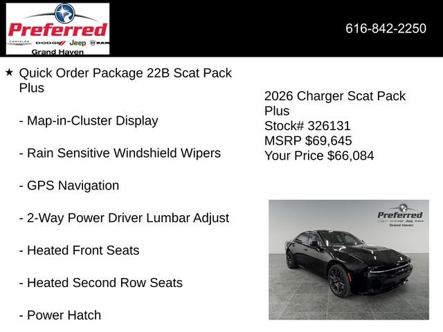 2026 Dodge Charger CHARGER SCAT PACK PLUS 4-DOOR AWD