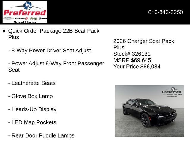 2026 Dodge Charger CHARGER SCAT PACK PLUS 4-DOOR AWD