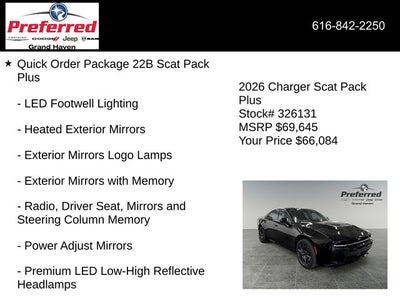 2026 Dodge Charger CHARGER SCAT PACK PLUS 4-DOOR AWD