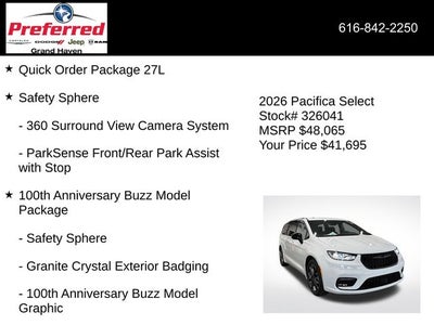 2026 Chrysler Pacifica PACIFICA SELECT