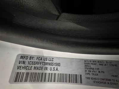 2021 RAM 1500 Big Horn Crew Cab 4x4 5'7' Box