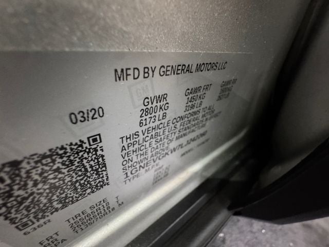 2020 Chevrolet Traverse AWD LT Cloth