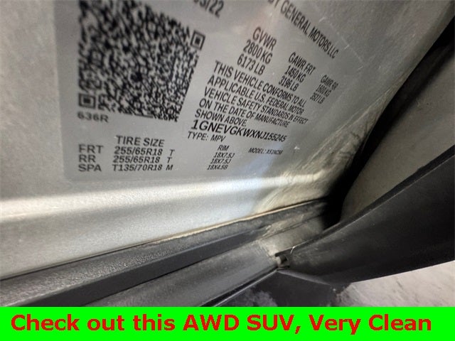 2022 Chevrolet Traverse AWD LT Cloth