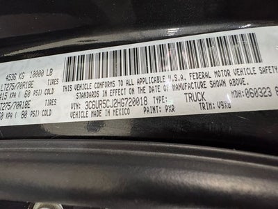 2017 RAM 2500 Tradesman Crew Cab 4x4 6'4' Box