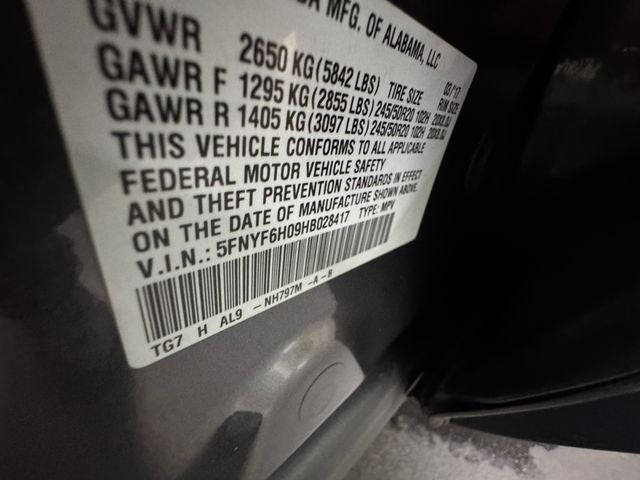 2017 Honda Pilot Elite