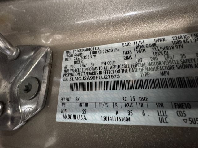 2015 Lincoln MKC Base